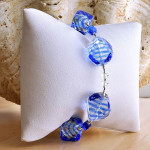 Pulsera murano azul