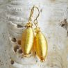 Gold murano glass earrings oliver
