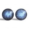 Manchetknopen-murano blauwe ronde