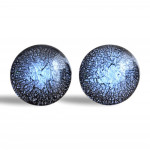 Blue murano glass cufflinks in real murano glass venice