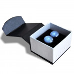 Blue murano glass cufflinks in real murano glass venice