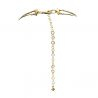 Gamle fønikiske port elegante gull lang kjede smykker murano-glass bariole brun