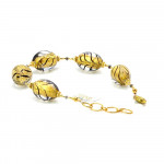 Pulsera cristal de murano oro de venecia