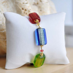 Multicolor murano glass bracelet