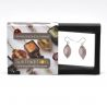 Chlorophyll earrings parma genuine murano glass
