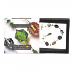 Clair de lune - zwarte armband originele murano glas