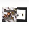 Moonlight black earrings jewel in real venice murano glass