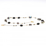 Black collar jewel, genuine murano glass of venice