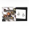 Charly silver earrings genuine murano glass venice