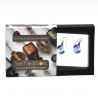 Sasso rigadin earrings in true murano glass of venice