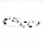 Jo- jo black and silver set in real verrre murano venice