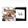 Jo-jo svart og sølv øredobber smykker ekte murano-glass i venezia