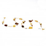 Ketting goud ketting lang amber gold vrouw fancy