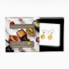 Ball satin gold earrings genuine venice murano glass