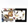 Gamle fønikiske port gull halskjede smykker, murano glass bariole brun