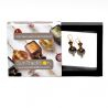 Fenicio gold earrings genuine venice murano glass