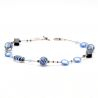 Collar azul - collar azul genuino vidrio de murano venecia