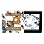 Fenicio collar azul genuino vidrio de murano venecia