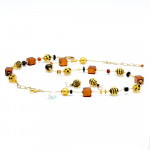 Mix fauve jewelry set in real murano glass