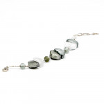 Bracelet verre de murano argent