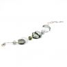 silver murano glass bracelet venice