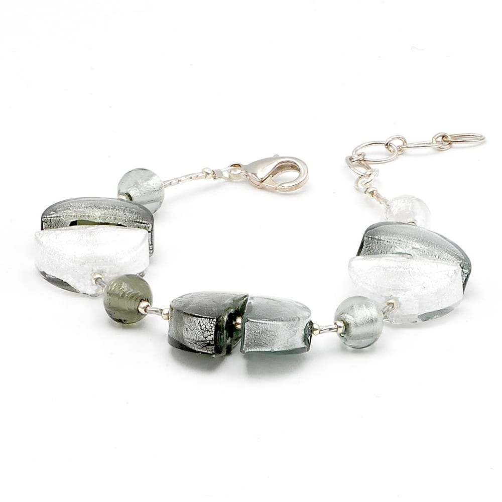 Silver murano glass bracelet venice