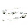 Halskjede kort-sølv-smykker ekte murano-glass i venezia