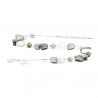Silver collar genuine murano glass of venice