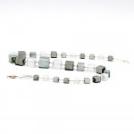 Necklace cubic silver murano glass venice