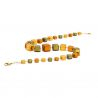 Collar de cristal verde y oro joya de murano de venecia