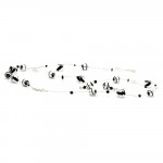 Black jewelry set murano glass venice