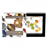 Cubo sciogliendo necklace genuine murano glass of venice