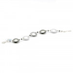 Armband murano-glas, silver venedig