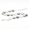 Silver necklace jewellery genuine murano glass of venice