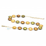 Gold murano glass necklace of venice