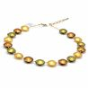 Gold murano glass necklace of venice