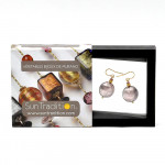 Pastiglia parma earrings genuine venice murano glass