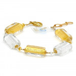 Gold murano glass bracelet from venice