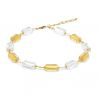 Gold murano glass necklace 