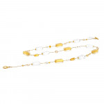 Kette lang gold schmuck aus echtem muranoglas aus venedig