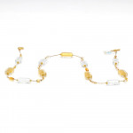 Halskette gold lang schmuck aus echtem murano glas aus venedig 