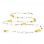 Kette schmuck gold aus echtem murano glas aus venedig