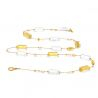Sautoir necklace long gem gold genuine murano glass of venice