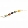 Amber murano glass bracelet genuine murano jewel of venice