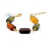 Armband amber murano glas från venedig 