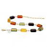 Halsband smycke multicolor äkta glas från murano i venedig
