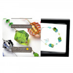 Sasso twee toon armband van murano-glas groen en blauw