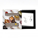 Silver earrings - silver earrings genuine venice murano glass