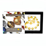 Necklace ball gold necklace jewelry gold genuine murano glass of venice