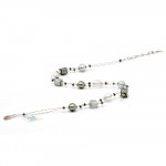 Collier murano argent fantaisie